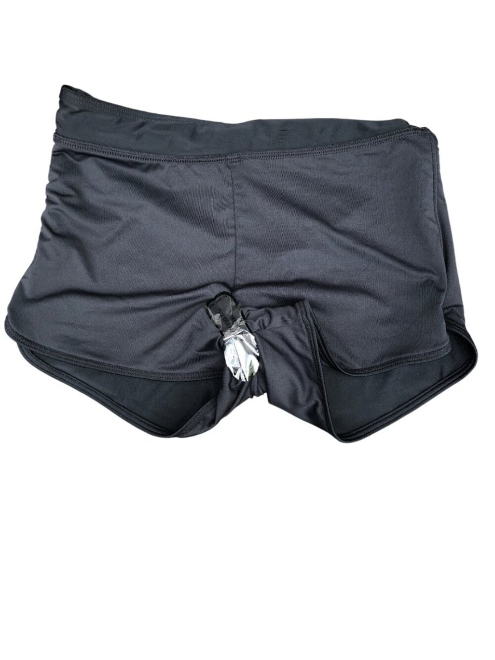 My Charmo NWT Swim Workout Shorts Womens M Black UPF 50+ Athletic Nylon Spandex - Picture 5 of 6